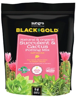 Mezcla para macetas Natural y Org&aacute;nica para Suculentas y Cactus Black Gold&reg;